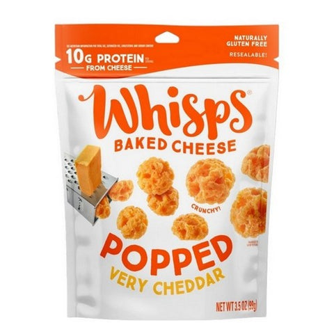 Whisps, Popped Cheese Very Cheddar, 3.5 Oz (Case Of 6)