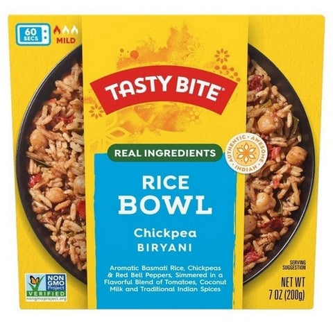 Tasty Bite, Rice Bowl ChickPea Biryani, 7 Oz (Case Of 6)