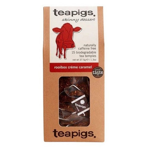Teapigs, Rooibos Creme Caramel Whole Leaf Tea, 15 Bags (Case Of 6)