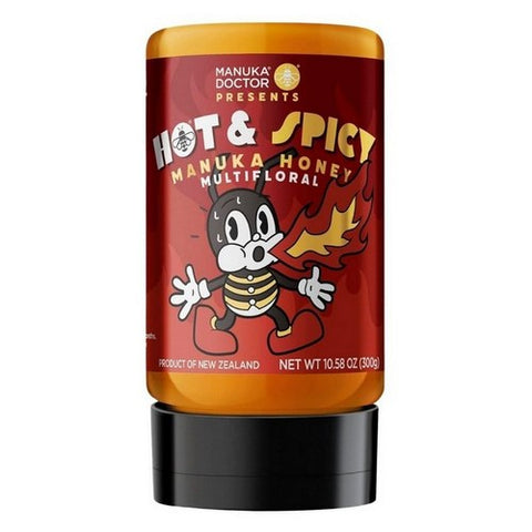 Manuka Doctor, Multifloral Manuka Honey MGO Hot And Spicy Manuka Honey, 10.58 Oz (Case Of 6)