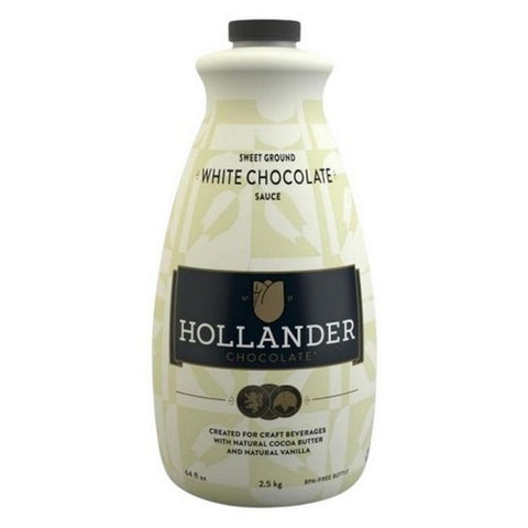 Hollander Chocolate Co., Cafe Sauce White Chocolate, 64 Oz (Case Of 6)