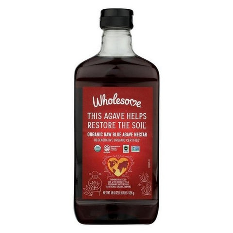 Wholesome, Raw Blue Agave Nectar, 18.5 Oz (Case Of 6)