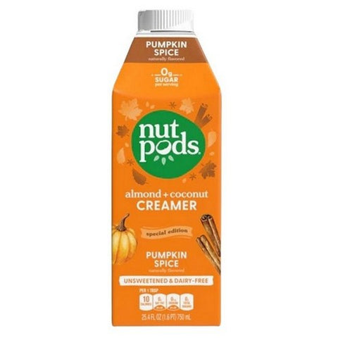 Nutpods, Sweetened Vegan Pumpkin Pie Creamer, 25.4 Oz (Case Of 6)