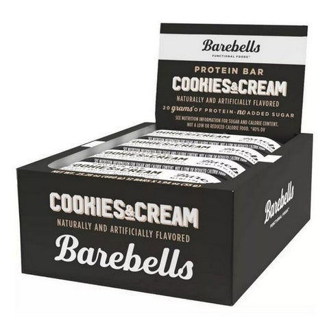 Barebells, Protein Bar Cookie And Cream, 1.94 Oz (Case Of 12)