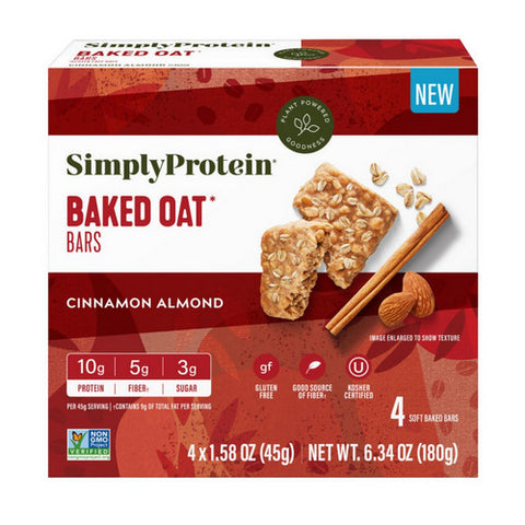 Silk, Cinnamon Almond Baked Oat Bar, 6.34 Oz (Case Of 6)