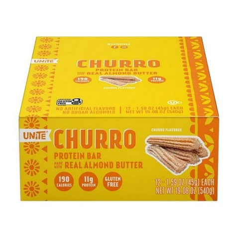 Unite, Churro Protein Bar, 1.59 Oz (Case Of 12)
