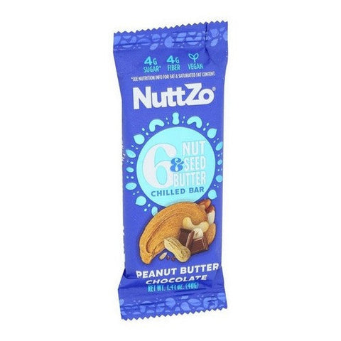 Nuttzo, Peanut Butter Chocolate Chilled Bar, 16.92 Oz (Case Of 12) Nuttzo