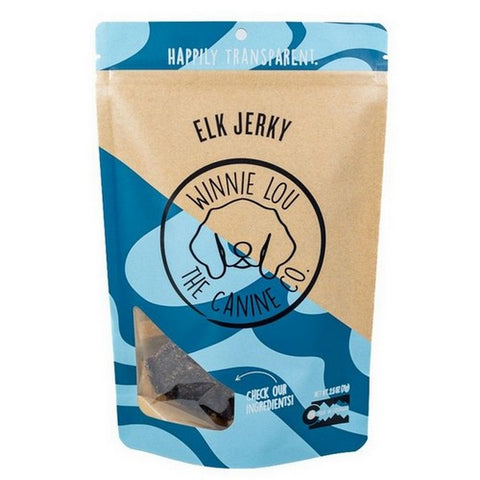 Winnie Lou, Elk Jerky Dog Treats Bag, 2.5 Oz (Case Of 6)