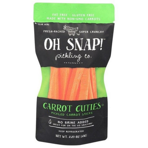OhSnap!, Carrot Cuties Pickled Carrot Sticks, 2.25 Oz (Case Of 12)