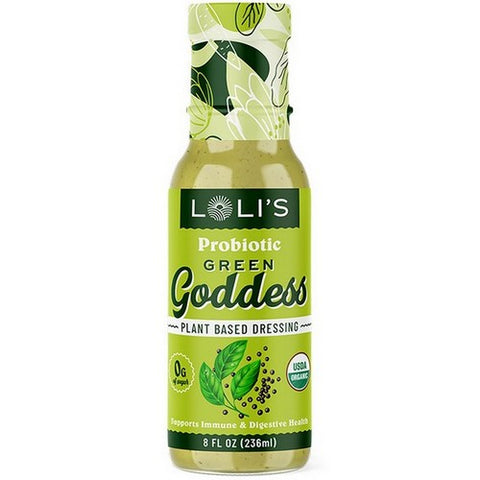 Loli's Foods, Plant Based Dressing Green Goddess, 8 Oz (Case Of 6)