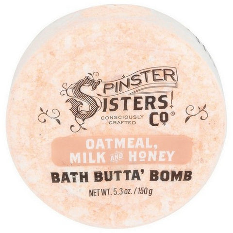 Spinster Sisters Co, Bath Butta Bomb Oatmeal Honey, 5.3 Oz (Case Of 6)