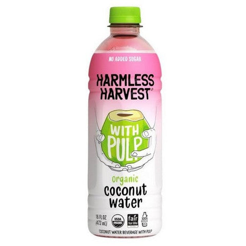 Harmless Harvest, Organic Coconut Water With Pulp, 16 Oz (Case Of 6) Harmless Harvest