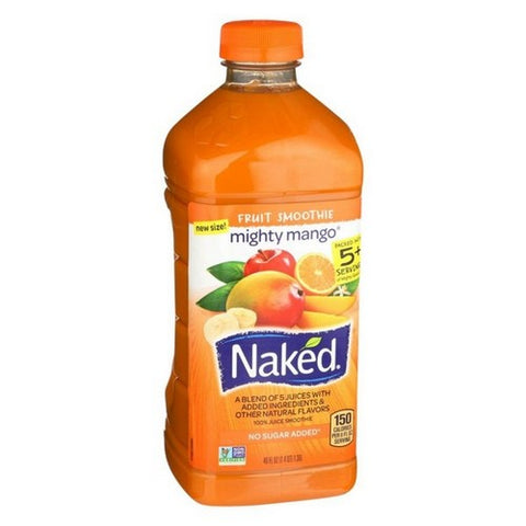 Naked, Mighty Mango Fruit Smoothie, 46 Oz (Case Of 6)