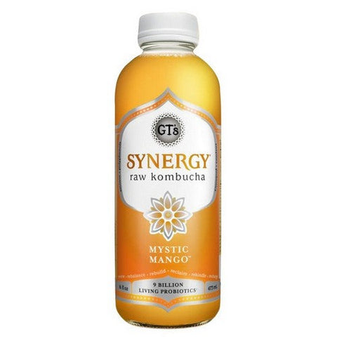 GT's, Enlightened Synergy Kombucha Mystic Mango Organic, 16 Oz (Case Of 12) GT's