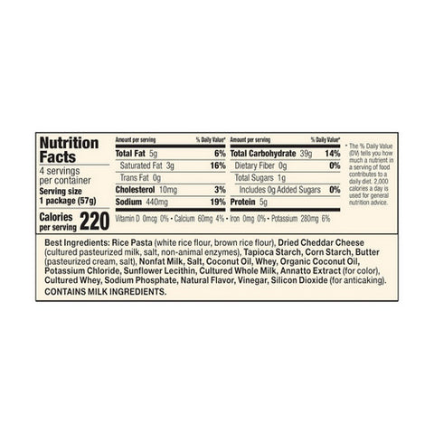 Annie's Homegrown, Macaroni And Cheese Rice Pasta And Real Aged Cheddar, 2.01 Oz X 4 Count (Case Of 6)