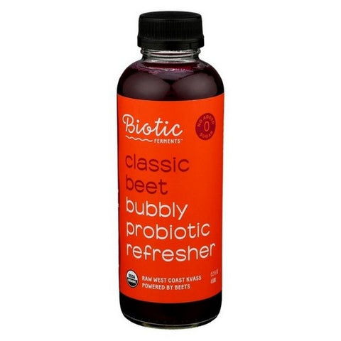 Biotic Kvass, Organic Bubbly Beet Probiotic, 15.2 Oz (Case Of 6) Biotic Kvass