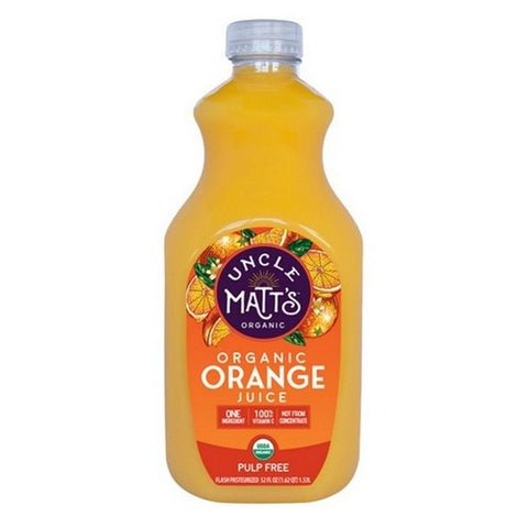Uncle Matts, Orange Juice Pulp Free, 52 Oz (Case Of 6)