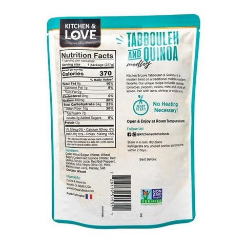 Kitchen And Love, Tabbouleh and Quinoa Medley, 8 Oz (Case Of 6)
