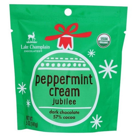 Lake Champlain, Organic Dark Chocolate Peppermint Cream 57% Cocoa, 5 Oz (Case Of 12)