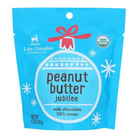 Lake Champlain, Organic Peanut Butter Milk Chocolate 38% Cocoa, 5 Oz (Case Of 12)