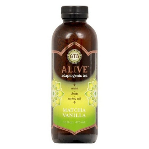GT's, Matcha Vanilla Adaptogenic Tea, 16 Oz (Case Of 12)