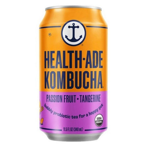 Health-Ade, Kombucha Passionfruit Tangerine Probiotic Tea, 11.5 Oz X 4 Count (Case Of 6)