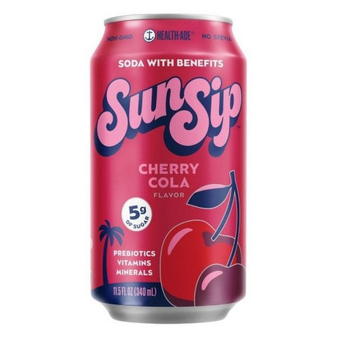 Health-Ade, Sun Sip Cherry Cola Soda, 11.5 Oz (Case Of 12)