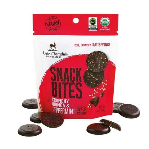 Lake Champlain, Snack Bites Peppermint Holiday, 3.5 Oz (Case Of 12)