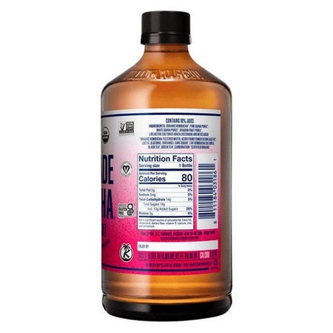 Health-Ade, Kombucha Guava Dragon Fruit Probiotic Tea, 16 Oz (Case Of 12)