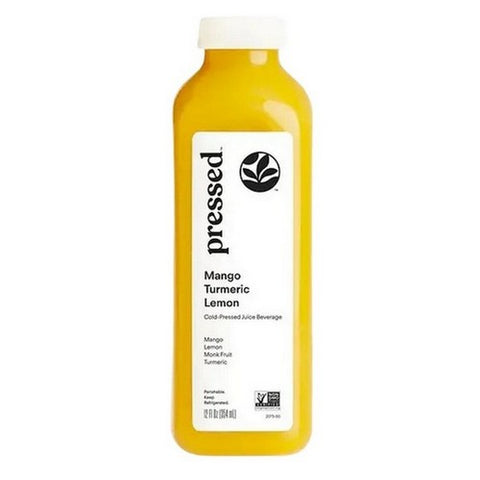 Pressed Juicery, Cold Juice Mango Turmeric Lemon, 12 Oz (Case Of 6)