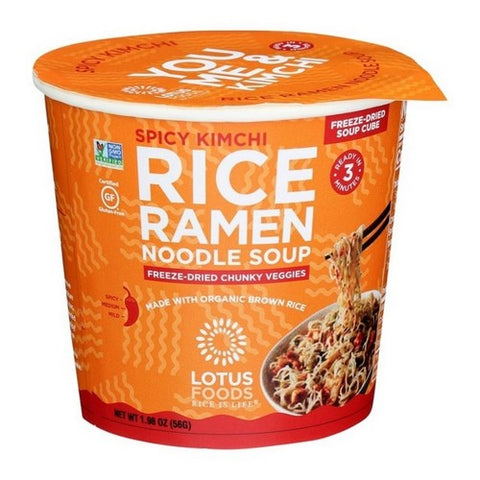 Lotus Foods, Rice Ramen Noodle Soup Spicy Kimchi, 1.98 Oz (Case Of 6)