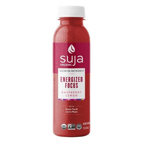 Suja, Elevated Nutrients Energized Focus Enhanced Raspberry Lemon Fruit Juice Drink, 12 Oz (Case Of 6)