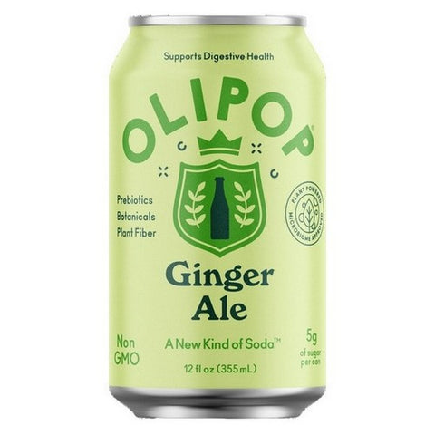 Olipop, Ginger Ale A New Kind Of Soda, 12 Oz (Case Of 12)
