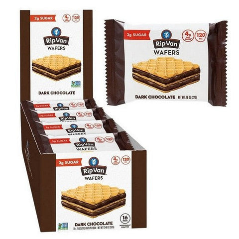 Rip Van Wafels, Dark Chocolate Wafer, 0.78 Oz (Case Of 16) Rip Van Wafels