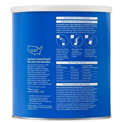 Babys Only Organic, Organic Complete Nutrition Milk Based Powder Infant Formula, 21 Oz (Case Of 6) Babys Only Organic
