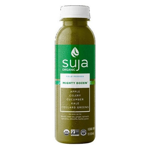 Suja, Cold Pressed Mighty Greens Dozen Fruit And Vegetable Drink, 12 Oz Case Of 6)