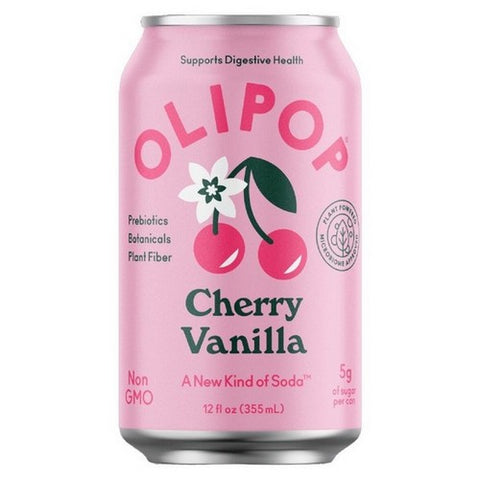 Olipop, Tonic Sparkling Cherry Vanilla, 12 Oz (Case Of 12)