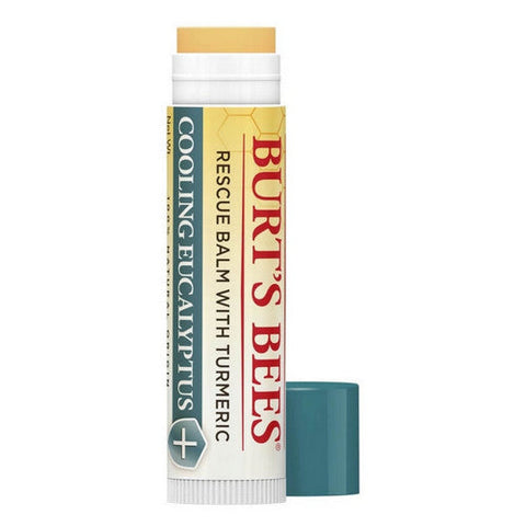 Burts Bees, Rescue Lip Balm Cooling Eucalyptus With Turmeric, 0.15 Oz (Case Of 3) Burts Bees