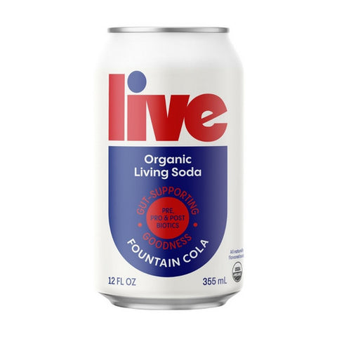 Live Soda, Kombucha Fountain Cola, 12 Oz (Case Of 6)