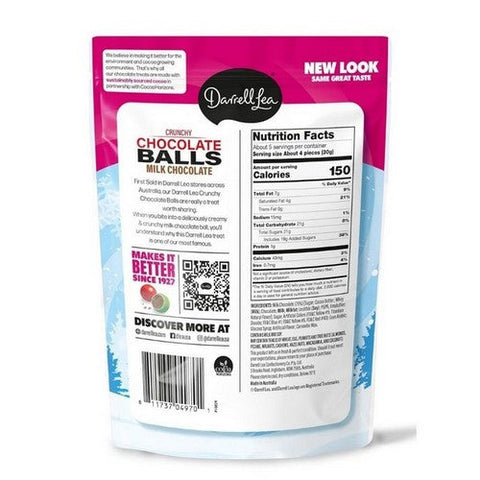 Darrell Lea, Christmas Milk Chocolate Crunch Balls, 5.6 Oz (Case Of 12) Darrell Lea
