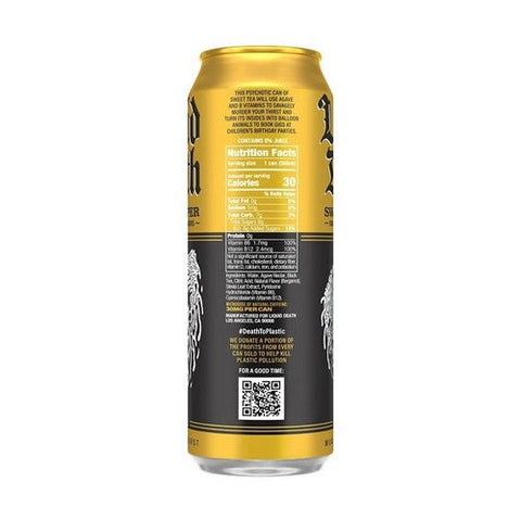 Liquid Death, Grim Leafer Iced Tea, 19.2 Oz (Case Of 12) Liquid Death