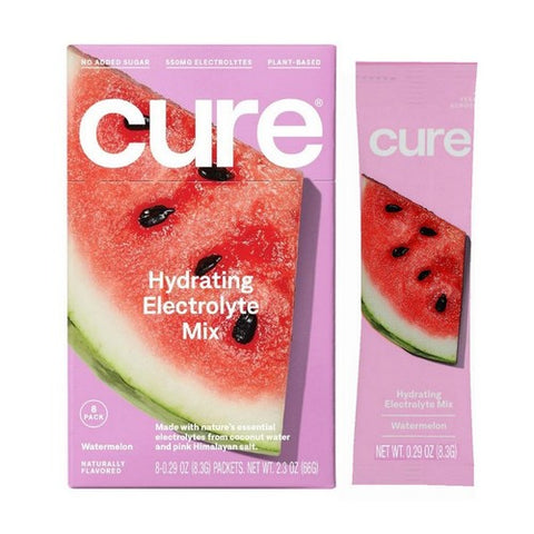 Cure Hydration, Electrolyte Drink Mix Watermelon, 0.29 Oz X 8 Count
