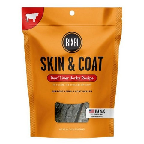 Bixbi, Skin And Joint Grain Free Jerky For Dogs Beef Recipe, 5 Oz (Case Of 6) Bixbi