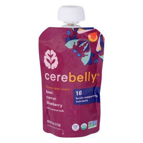 Cerebelly, Baby Puree Beet Carrot Blueberry, 4 Oz (Case Of 6)