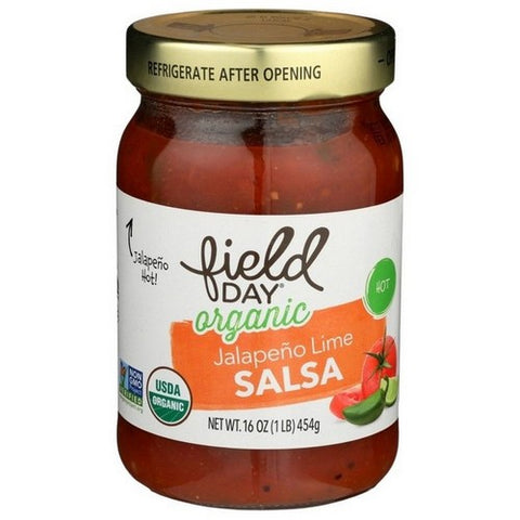 Field Day, Organic Hot Jalapeno Lime Salsa, 16 Oz (Case Of 12)