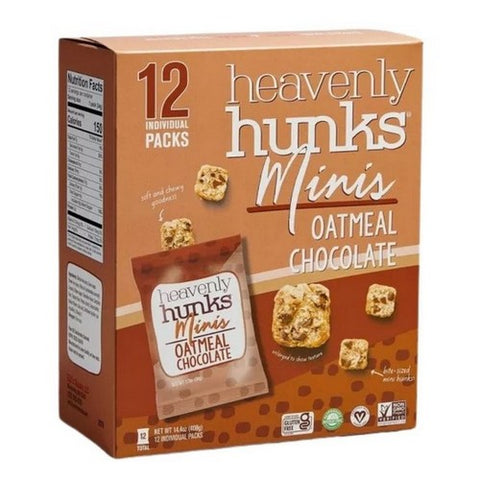 Heavenly Hunks, Oatmeal Chocolate Chip Mini Cookie Bites, 14 .4 Oz (Case Of 6)