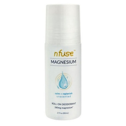 Nfuse, Magnesium Roll-On Deodorant Calm Plus Replenish Unscented, 2.7 Oz (Case Of 6)