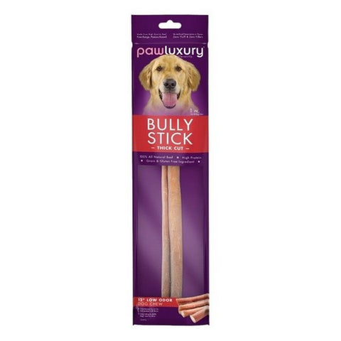 Paw Love, Bully Stick - 12 Inch Thick Cut Dog Treat, 1 Count (Case Of 6)