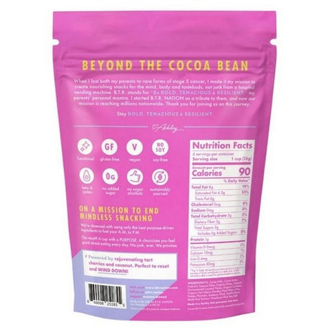 B.T.R. Bar, Cherry Chocolate Superfood Truffle Cups, 3.17 Oz (Case Of 6)