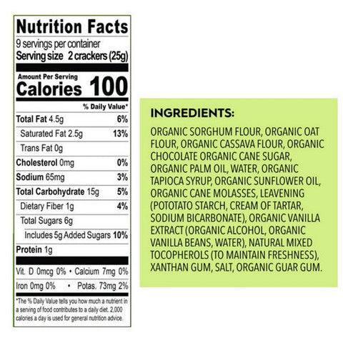 Once Again, Organic Gram Crackers Dark Chocolate, 7.95 Oz (Case Of 6) Once Again